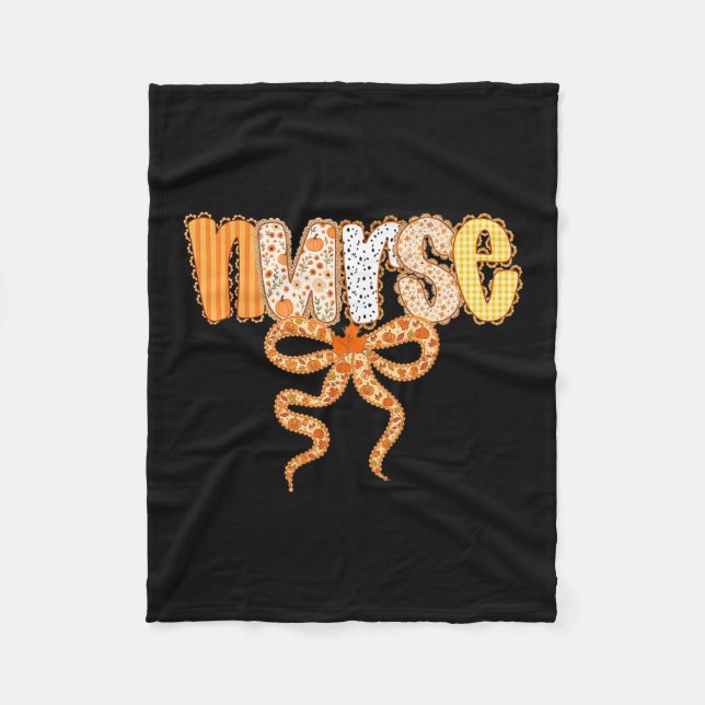 Manta Polar Thankful Nurse Fall Stethoscope Thanksgiving Nurse (Anverso)