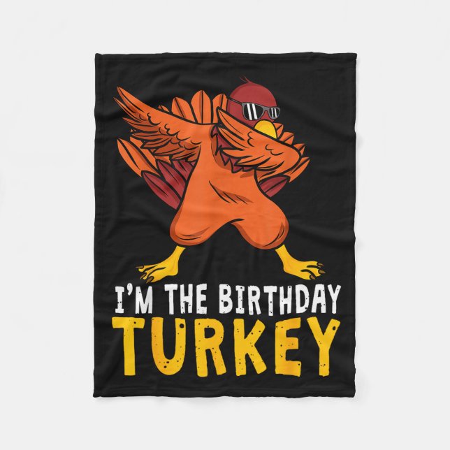 Manta Polar Thanksgiving Birthday Funny Bday Born On Thanksgiv (Anverso)