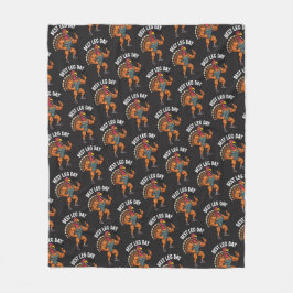 Manta Polar Thanksgiving Leg Day Fleece Blanket