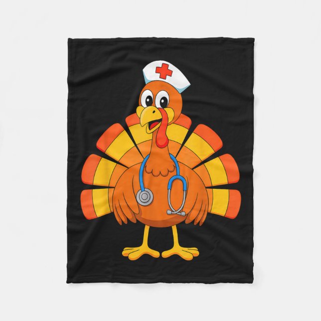 Manta Polar Thanksgiving Nurse Turkey Nurses Scrub Top Nursing (Anverso)