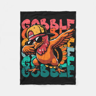 Manta Polar Thanksgiving Turkey Dab Gobble Funny Toddler Boys