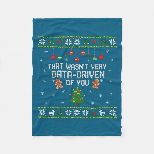 Manta Polar That Wasn't Very Data Driven Of You Ugly Christmas (Anverso)
