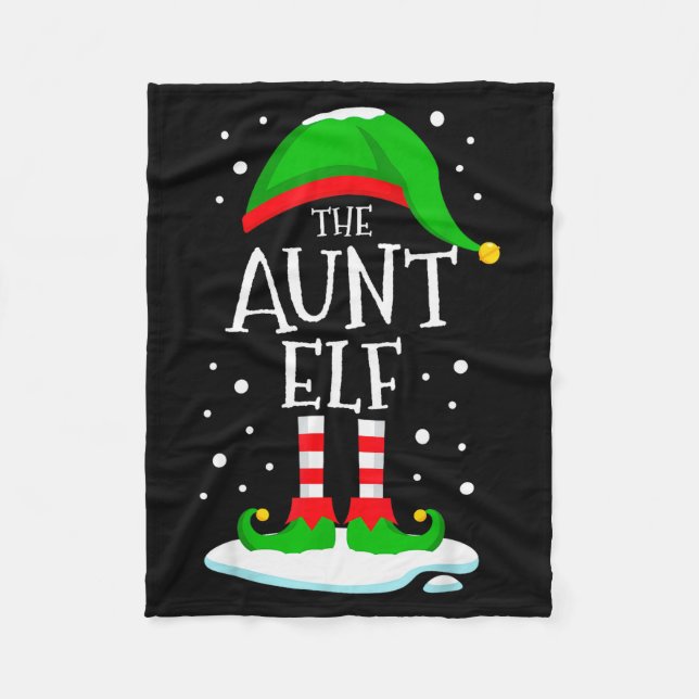 Manta Polar The Aunt Elf Christmas Family Matching Xmas Auntie (Anverso)