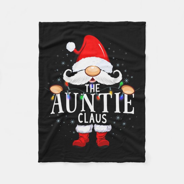 Manta Polar The Auntie Claus Christmas Matching Pajama  (Anverso)