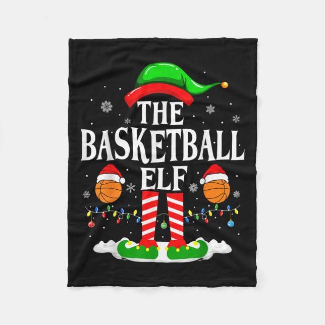 Manta Polar The Basketball Elf Bball Xmas Basketball Christmas (Anverso)