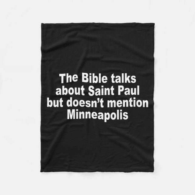 Manta Polar The Bible Talks About Saint-paul But Doesnt Mentio (Anverso)