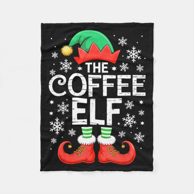 Manta Polar The Coffee Elf Shirt Men Women Family Matching Chr (Anverso)