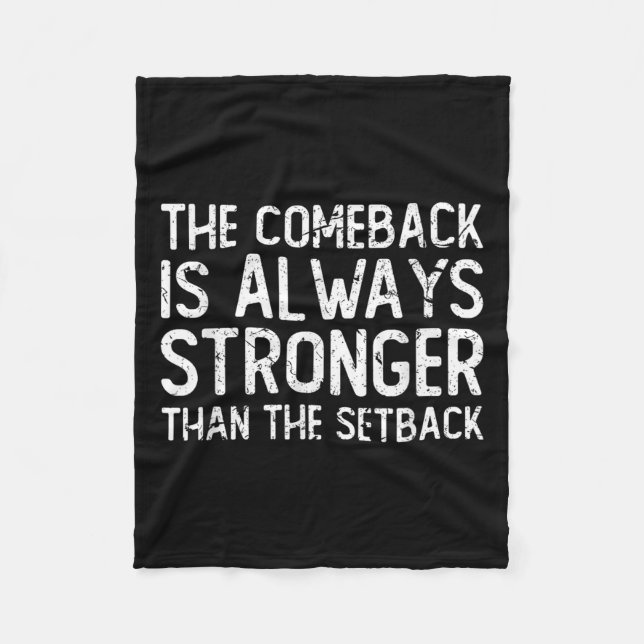 Manta Polar The Comeback Is Always Stronger - Motivational  (Anverso)