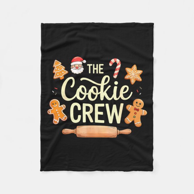 Manta Polar The Cookie Crew Christmas Baking Cookie Lover  (Anverso)