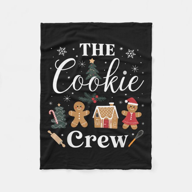Manta Polar The Cookie Crew Christmas Baking Cookie Lover Kids (Anverso)