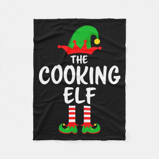 Manta Polar The Cooking Elf Matching Family Christmas  (Anverso)