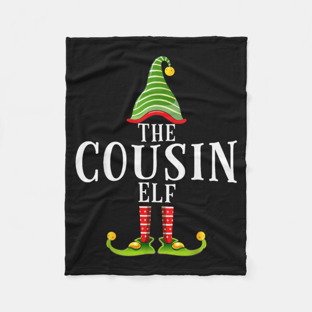 Manta Polar The Cousin Elf Funny Matching Pajama Xmas  (Anverso)