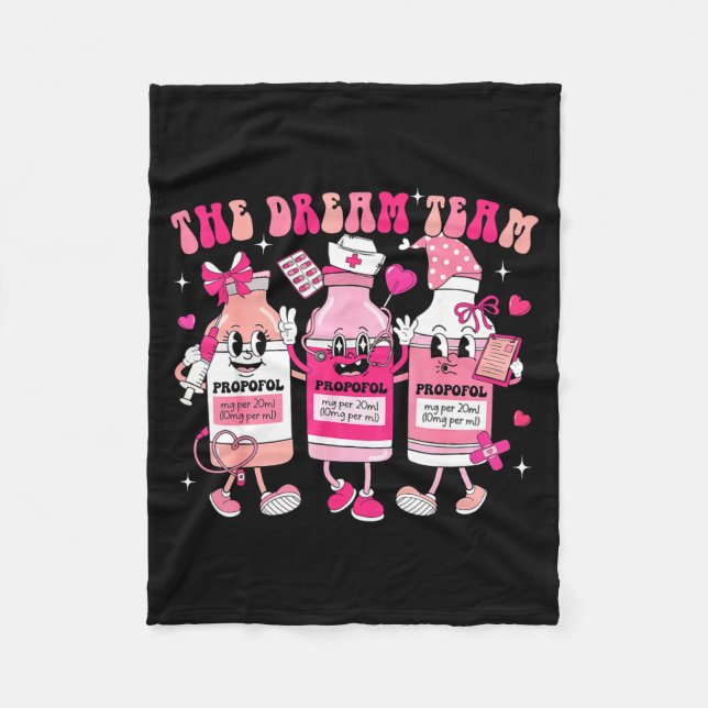 Manta Polar The Dream Team Retro Groovy Nurse Medical Nursing  (Anverso)