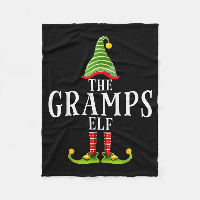 Manta Polar The Gramps Elf Funny Matching Pajama Xmas  (Anverso)
