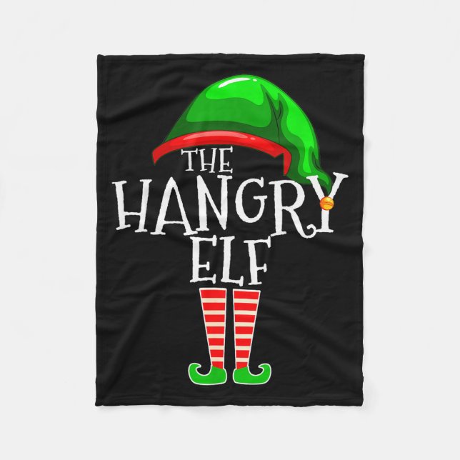 Manta Polar The Hangry Elf Family Matching Group Christmas Fun (Anverso)