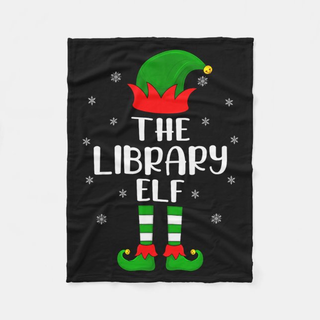 Manta Polar The Library Elf Christmas Party Matching Family Xm (Anverso)