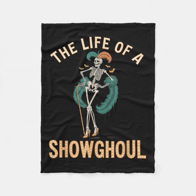 Manta Polar The Life Of A Showghoul Retro Skeleton Showgirl Ha (Anverso)