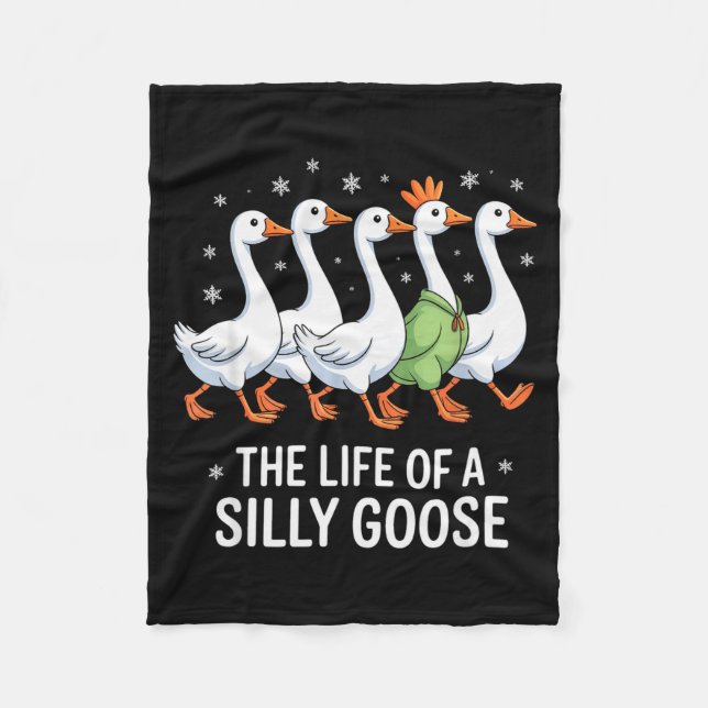 Manta Polar The Life Of A Silly Goose Funny Whimsical Animal J (Anverso)