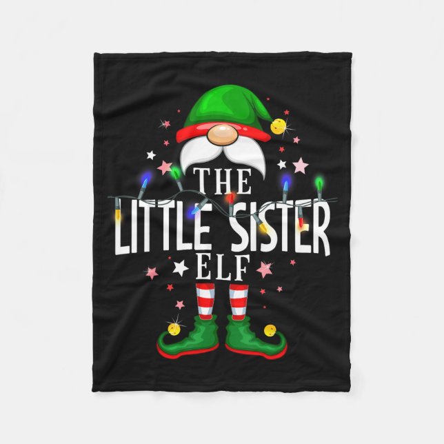 Manta Polar The Little Sister Elf Christmas Family Pajama Part (Anverso)