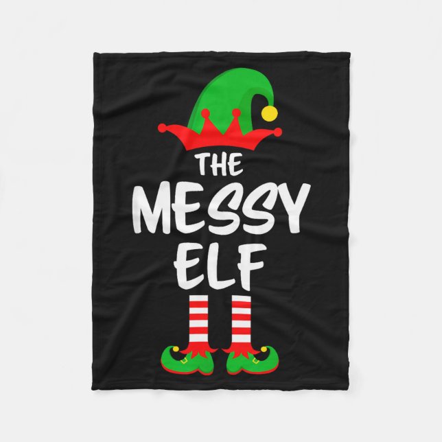 Manta Polar The Messy Elf Matching Family Christmas  (Anverso)
