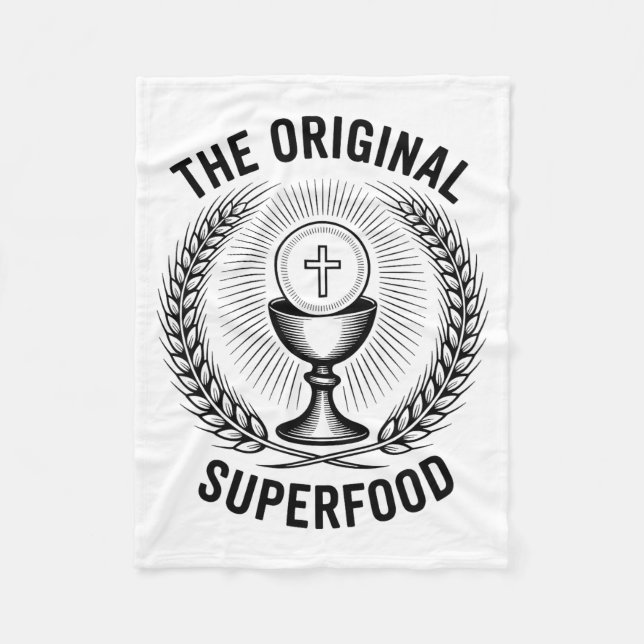 Manta Polar The Original Superfood Eucharist Catholic M  (Anverso)