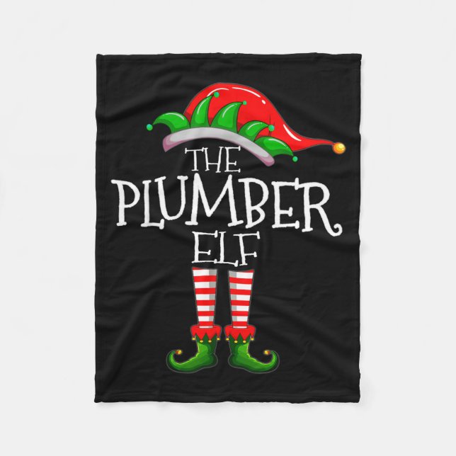 Manta Polar The Plumber Elf Christmas Gift, Plumbing Xmas Paja (Anverso)