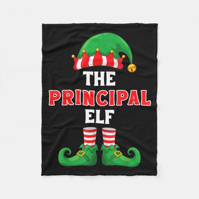 Manta Polar The Principal Elf Christmas For Principal School P (Anverso)