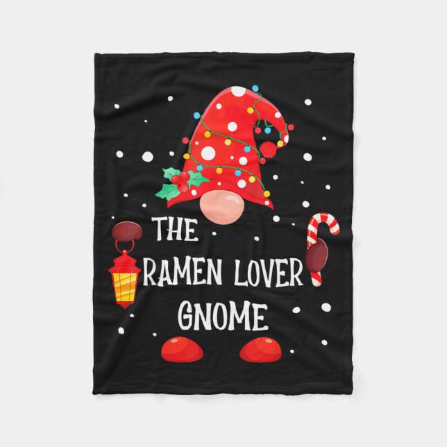 Manta Polar The Ramen Lover Gnome Matching Family Christmas Gn (Anverso)