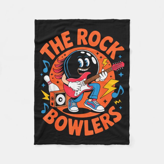 Manta Polar The Rock Bowlers Funny Bowling Music Crossover Wom (Anverso)