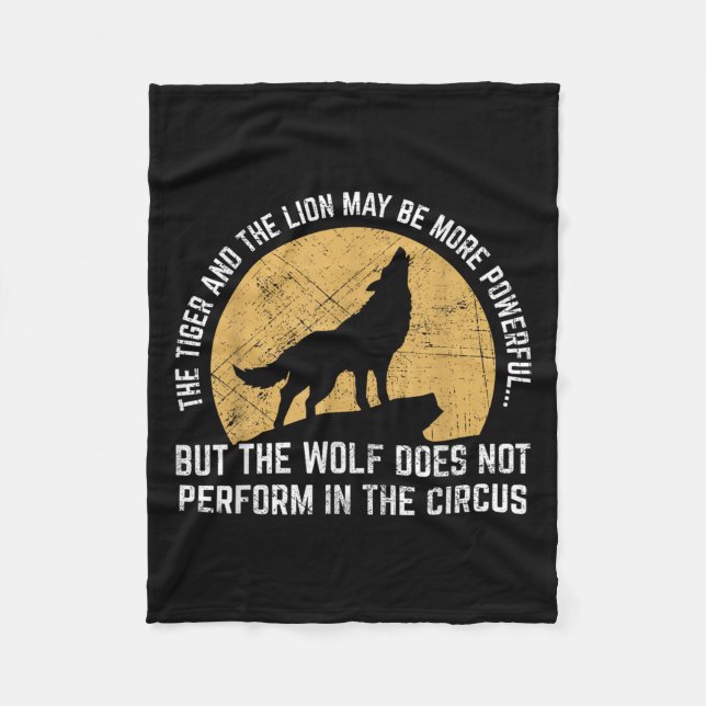 Manta Polar The Wolf Does Not Perform In The Circus Shirt - Wo (Anverso)