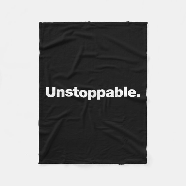 Manta Polar The Word Unstoppable _ A Design That Says Unstoppa (Anverso)
