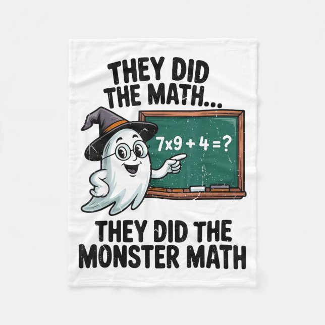 Manta Polar They Did Monster Math Teacher Halloween Costume Ma (Anverso)