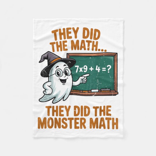 Manta Polar They Did Monster Math Teacher Halloween Costume Pr (Anverso)