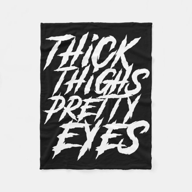 Manta Polar Thick Thighs Bonitos Ojo Gimnasio Gracioso Niña Le (Anverso)