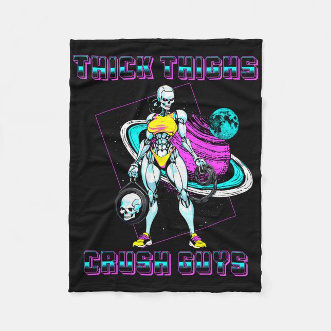 Manta Polar Thick Thighs Crush Chicos Hombres Construcción de  (Anverso)