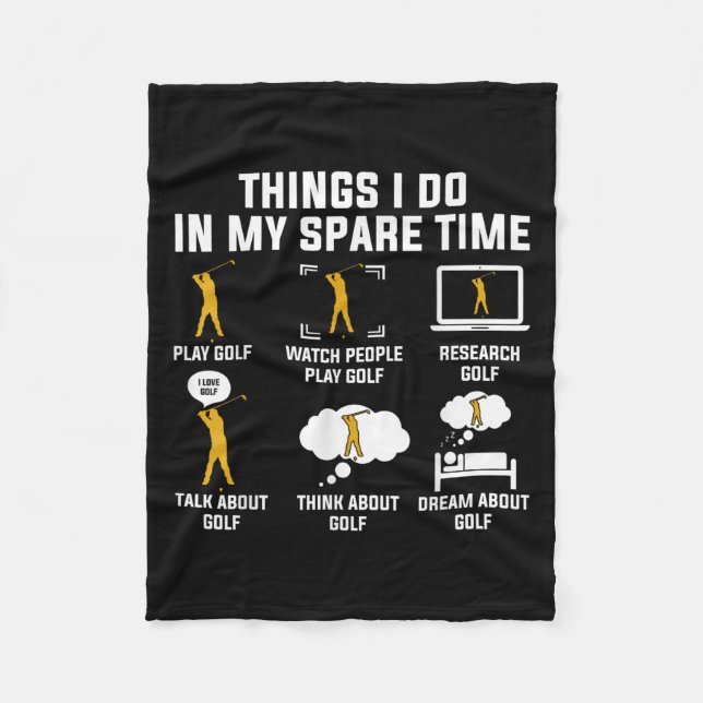 Manta Polar Things I Do In My Spare Time Play Golf  (Anverso)