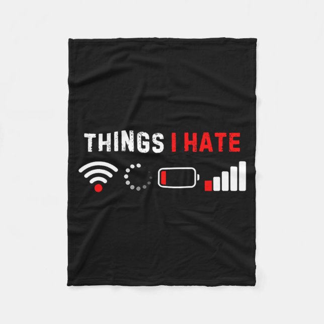 Manta Polar Things I Hate Shirt Funny Computer Geek Gamer Humo (Anverso)