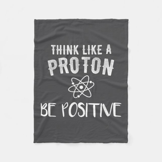 Manta Polar Think Like A Proton Be Sitive Funny Science Motiva (Anverso)