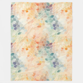 Manta Polar This blanket features a soft pastel abstract water