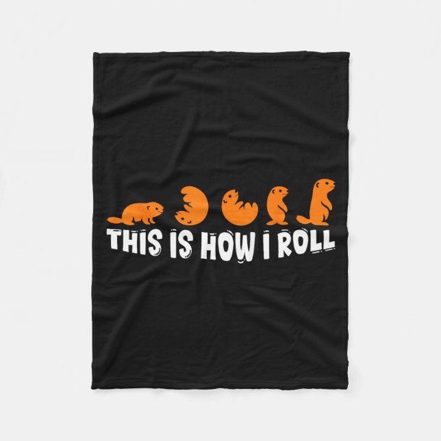 Manta Polar This Is How I Roll Groundhog Cute Groundhog Day Fu (Anverso)