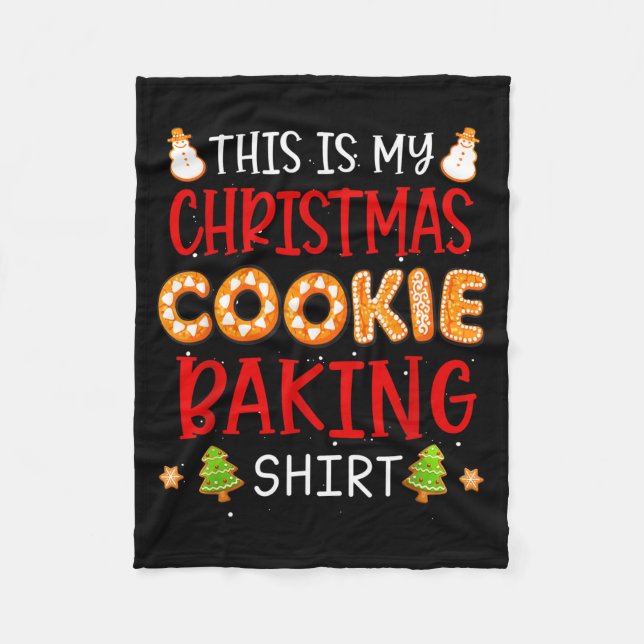 Manta Polar This Is My Christmas Cookie Baking Shirt Xmas Holi (Anverso)