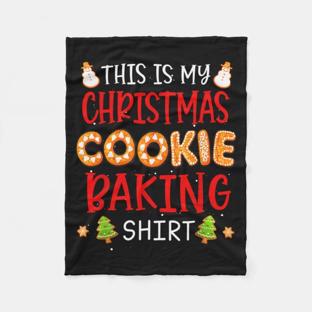 Manta Polar This Is My Christmas Cookie Baking Shirt Xmas Holi (Anverso)