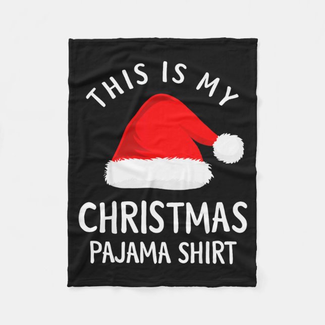 Manta Polar This Is My Christmas Pajama Shirt Funny Christmas  (Anverso)