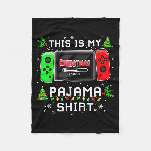 Manta Polar This Is My Christmas Pajama Video Game Gamer Boys  (Anverso)