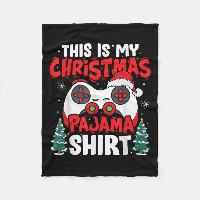 Manta Polar This Is My Christmas Pajama Video Game Gamer Boys  (Anverso)