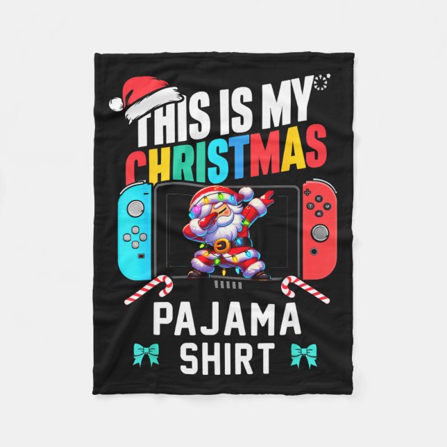 Manta Polar This Is My Christmas Pajama Video Game Gamer Boys  (Anverso)