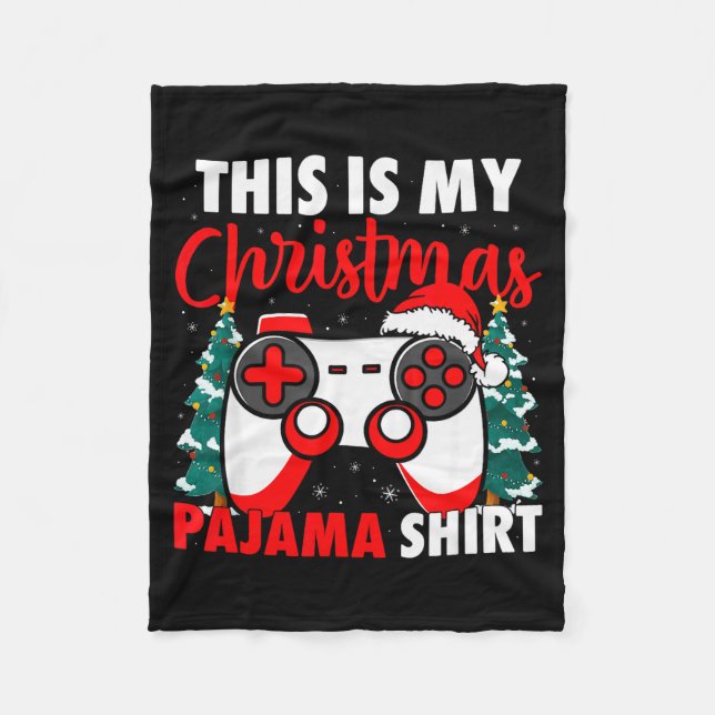 Manta Polar This Is My Christmas Pajama Video Game Gamer Boys  (Anverso)