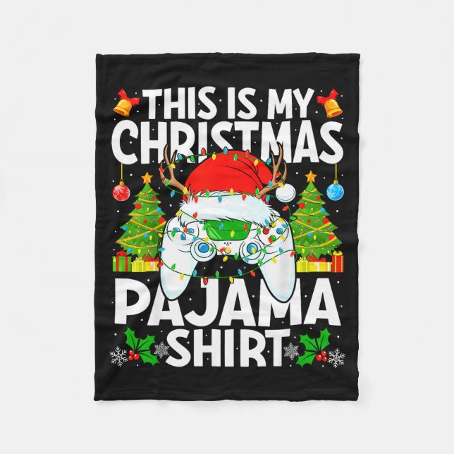 Manta Polar This Is My Christmas Pajama Video Gamer Christmas  (Anverso)