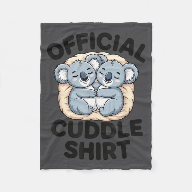 Manta Polar This Is My Cuddle Shirt Cute Koala Matching  (Anverso)