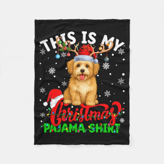 Manta Polar This Is My Havanese Dog Ugly Christmas Pajama Swea (Anverso)